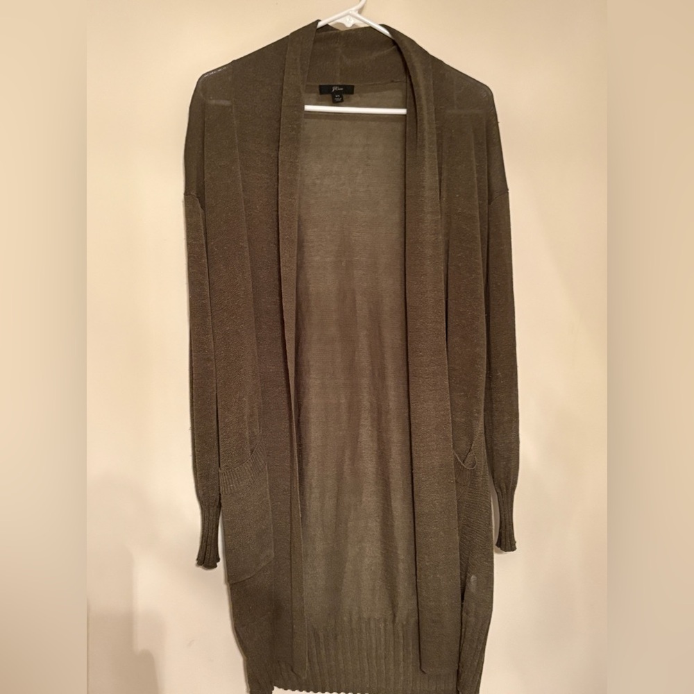 J. Crew Linen Cardigan
